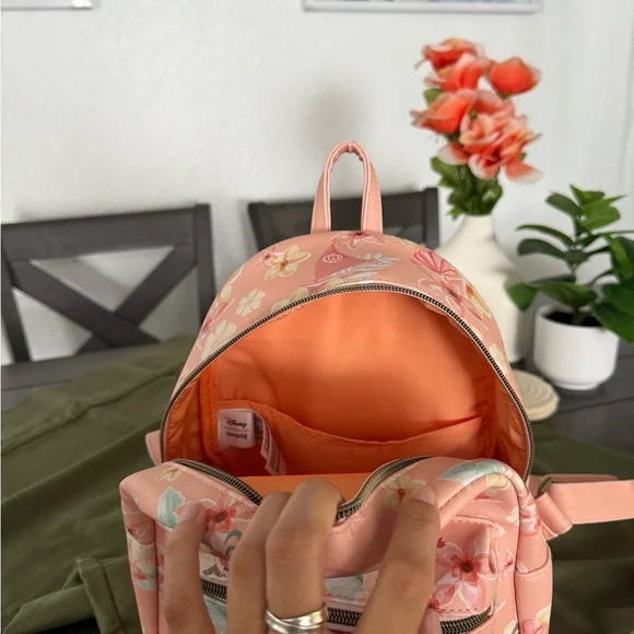 Loungefly Disney MOANA Pink Mini Backpack - Picture 3 of 4